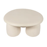 TOV Rahul Off-White Round Coffee Table