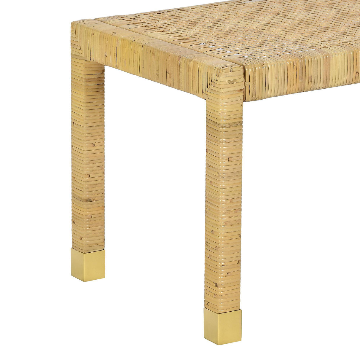 TOV Amara Cream Linen Bench