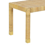 TOV Amara Cream Linen Bench