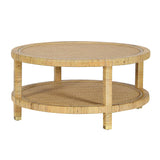 TOV Amara Natural Rattan Coffee Table