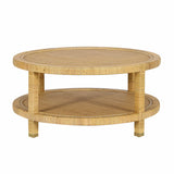 TOV Amara Natural Rattan Coffee Table