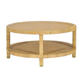 TOV Amara Natural Rattan Coffee Table