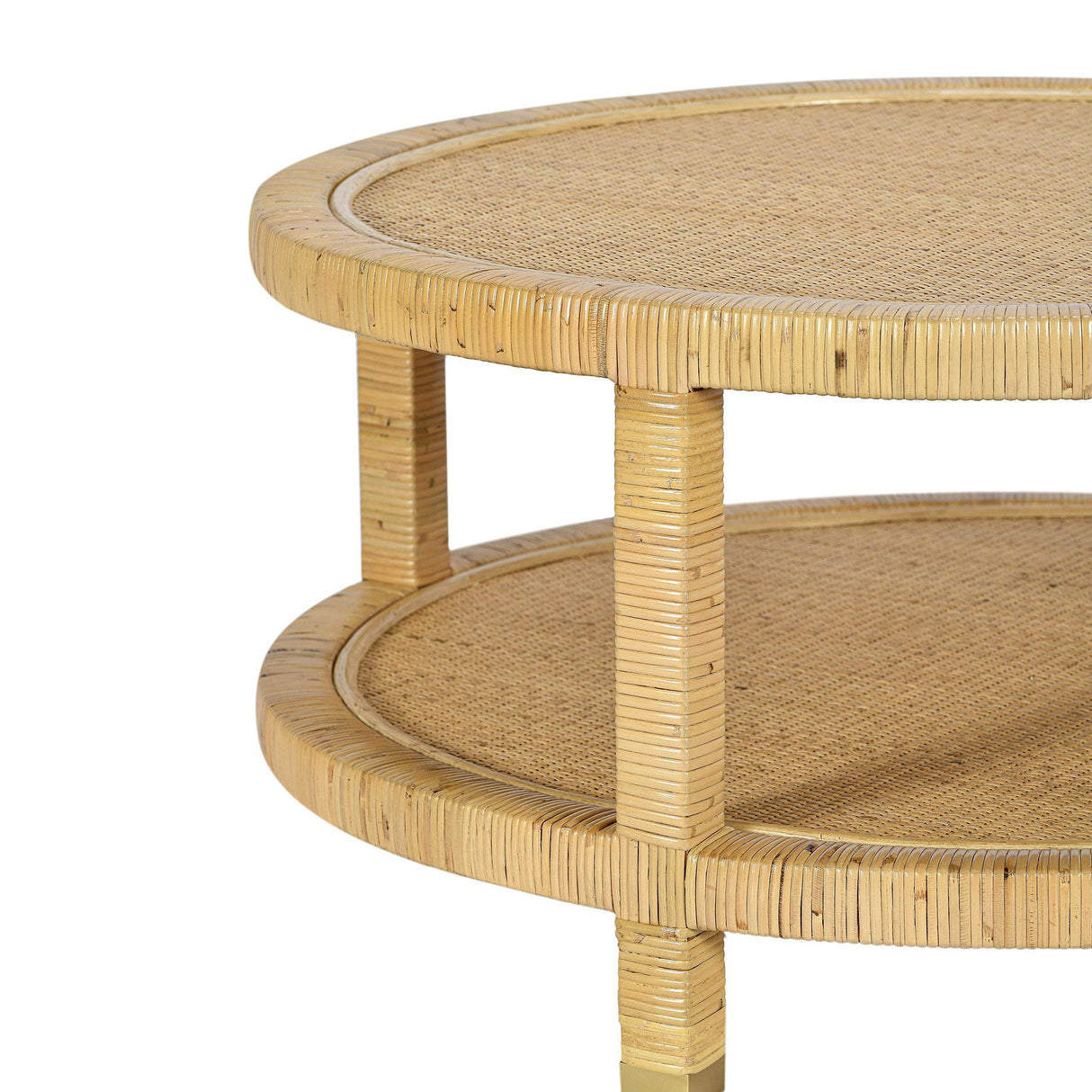 TOV Amara Natural Rattan Coffee Table