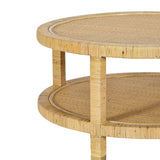 TOV Amara Natural Rattan Coffee Table