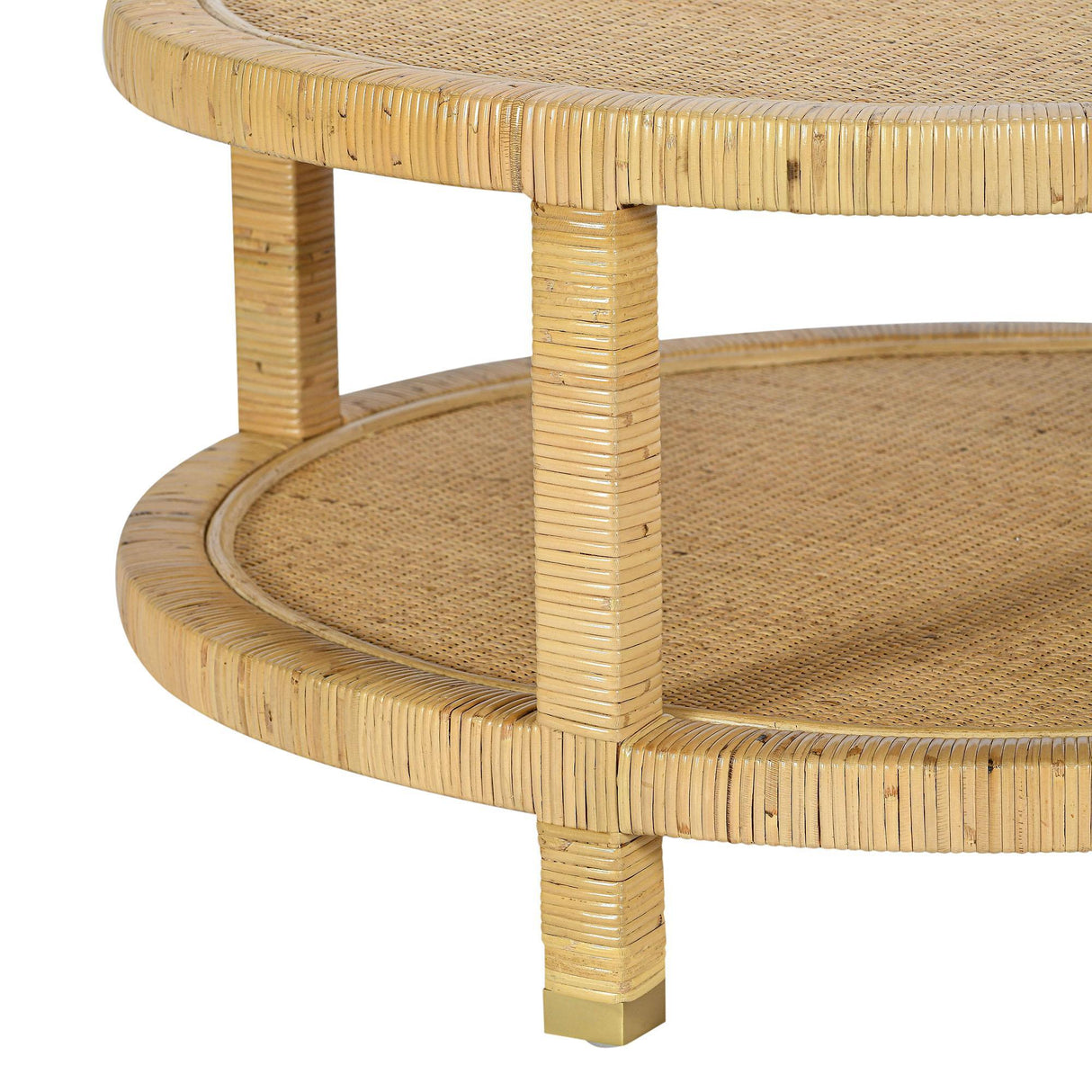TOV Amara Natural Rattan Coffee Table