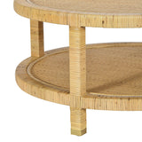 TOV Amara Natural Rattan Coffee Table