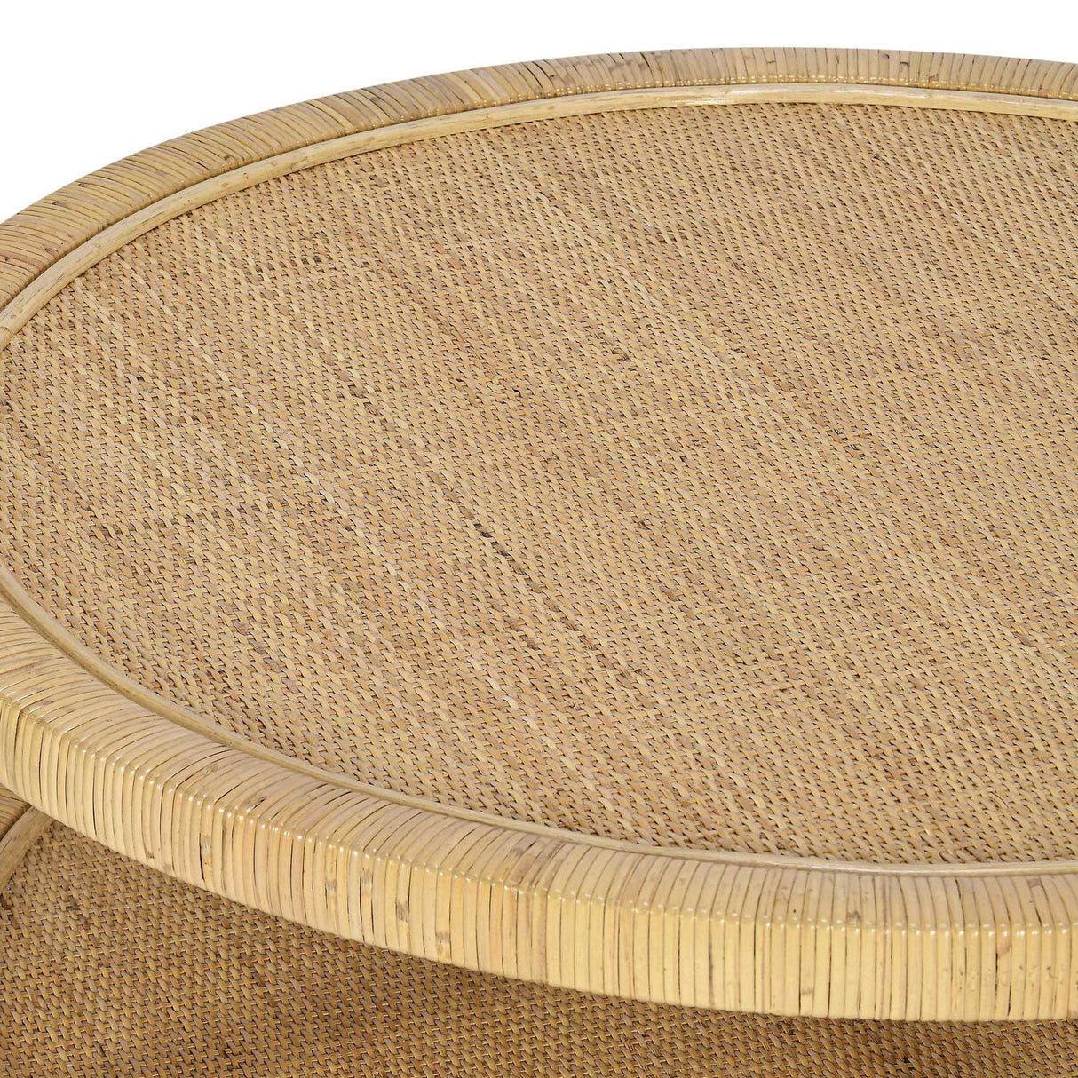 TOV Amara Natural Rattan Coffee Table