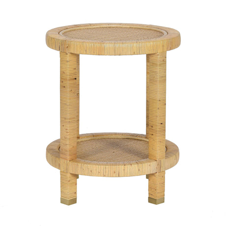 TOV Amara Natural Rattan Side Table