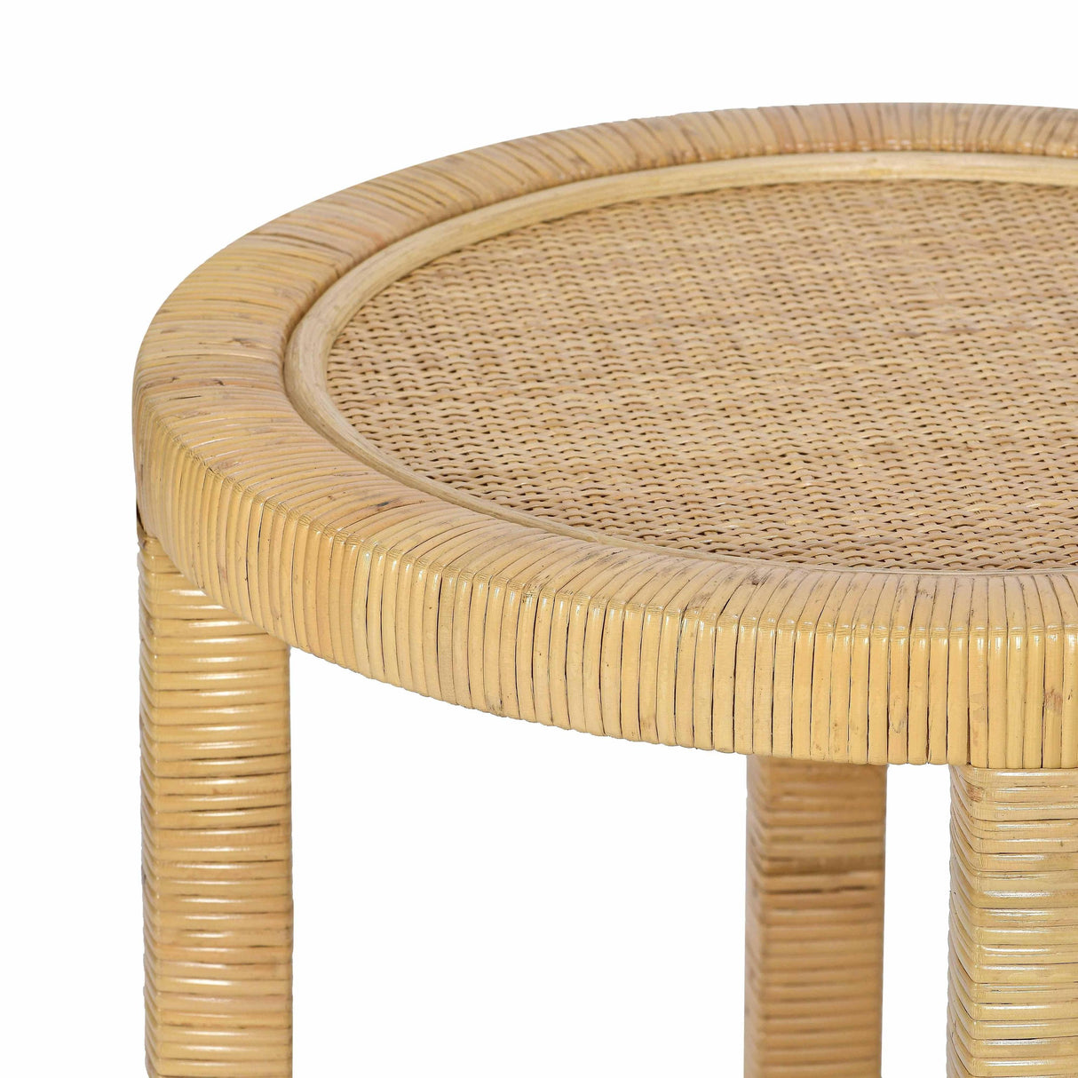 TOV Amara Natural Rattan Side Table