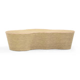 TOV Slab Natural Seagrass Coffee Table