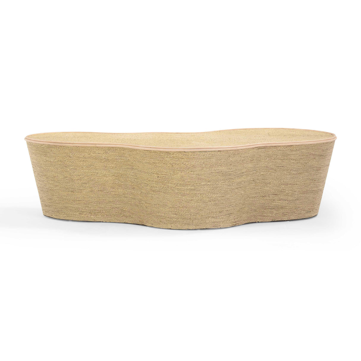TOV Slab Natural Seagrass Coffee Table