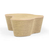 TOV Slab Natural Seagrass Coffee Table