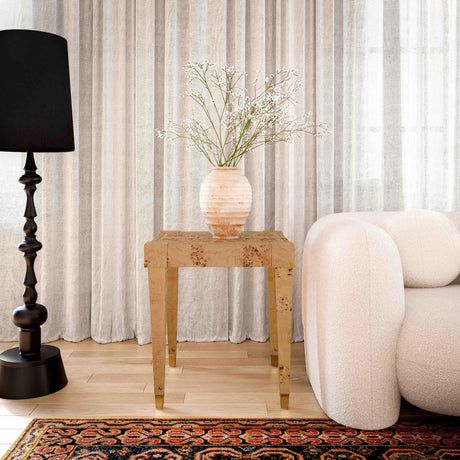 TOV Brandyss Honey Burl End Table