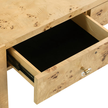 TOV Brandyss Natural Burl Console Table