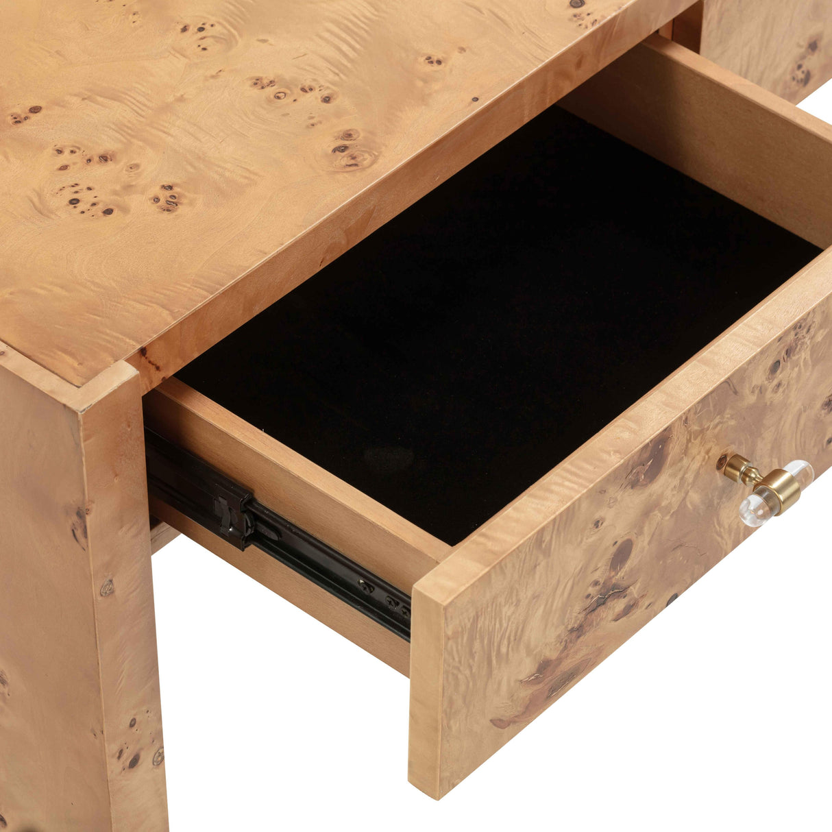 TOV Brandyss Honey Burl Console Table