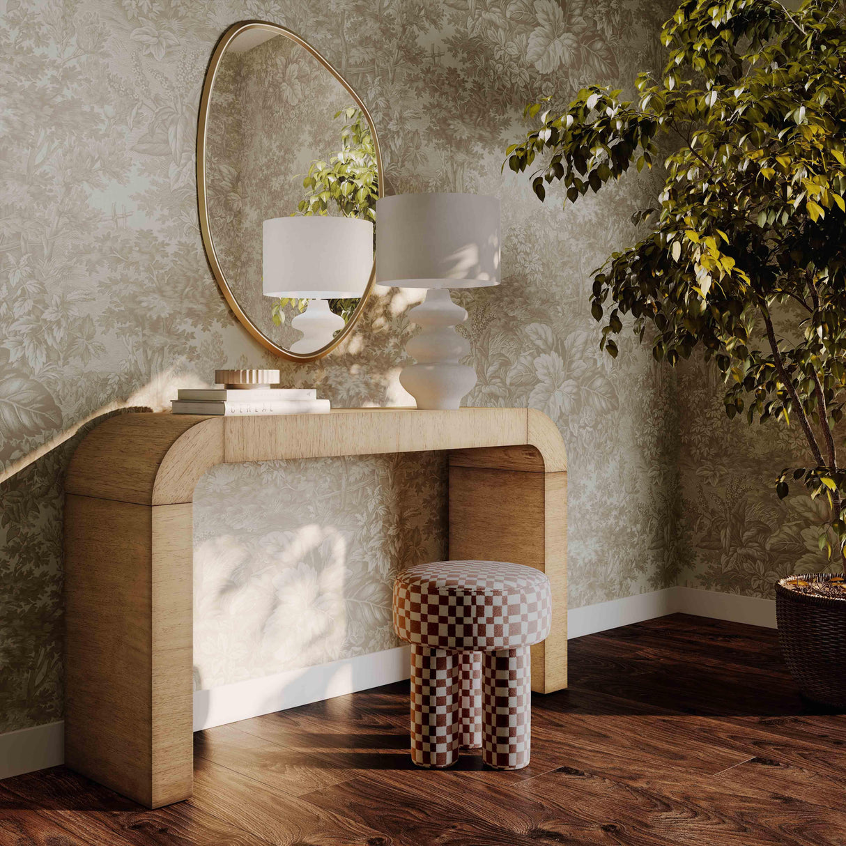 TOV Hump Natural Console Table
