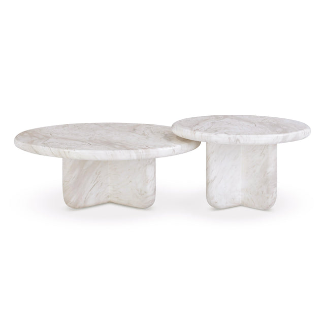 TOV Juju Nesting Indoor/Outdoor Marble Coffee Tables