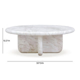 TOV Juju Nesting Indoor/Outdoor Marble Coffee Tables