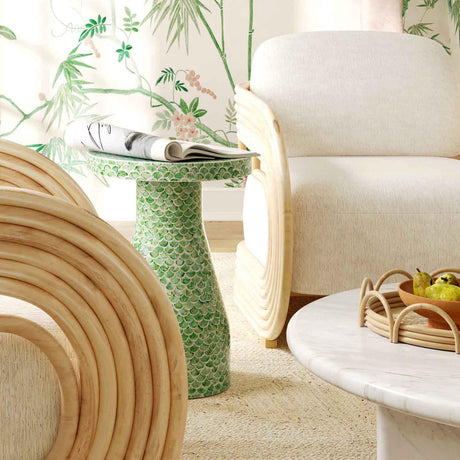 TOV Halio Green Shell Side Table