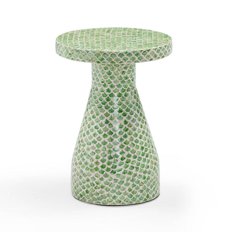 TOV Halio Green Shell Side Table