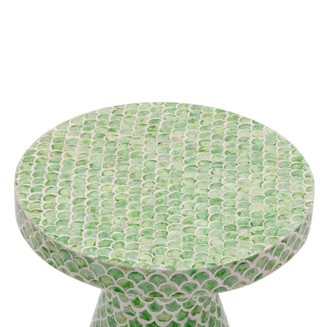 TOV Halio Green Shell Side Table