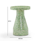 TOV Halio Green Shell Side Table