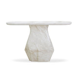 TOV Esme Faux Marble Indoor/Outdoor Long Console Table
