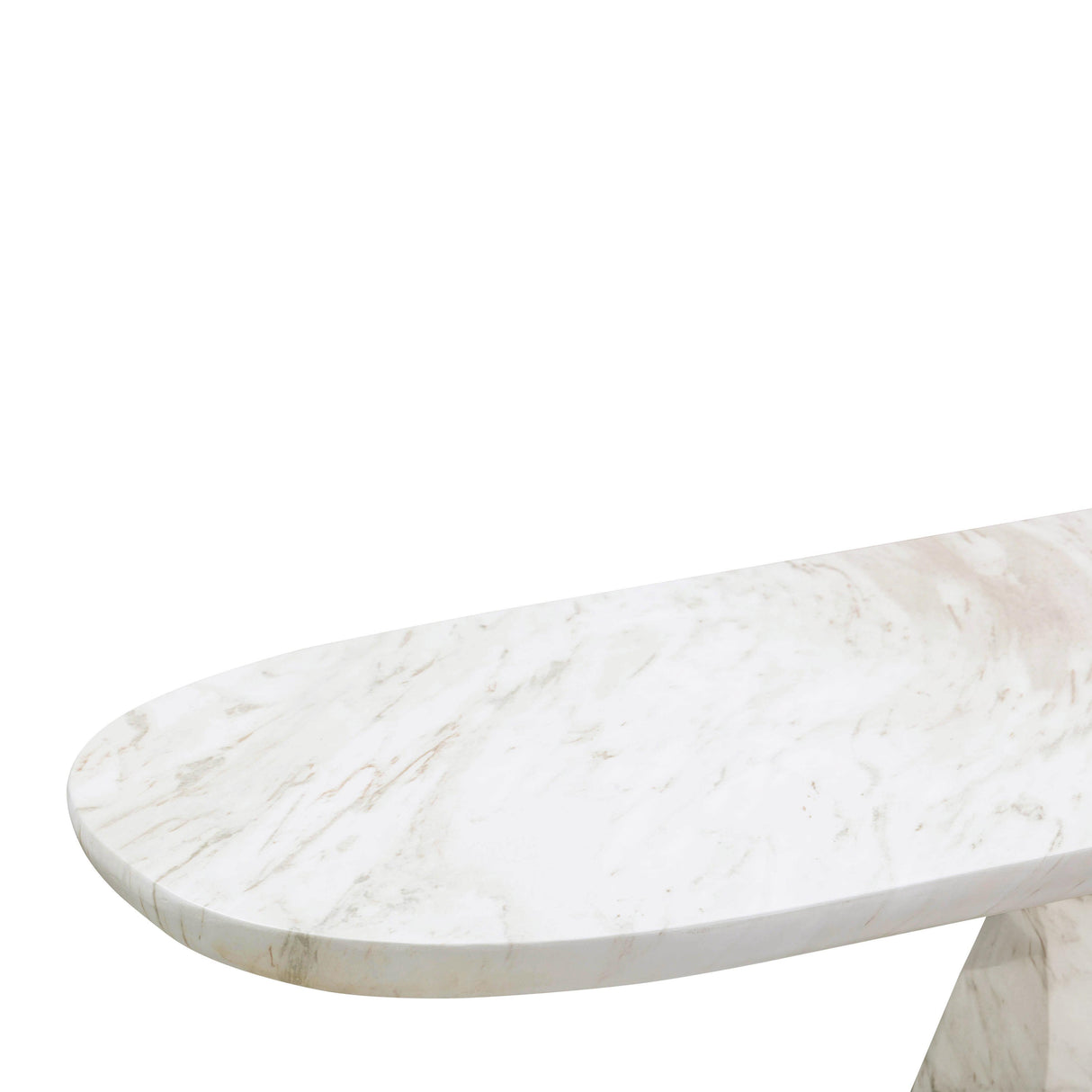 TOV Esme Faux Marble Indoor/Outdoor Long Console Table