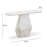 TOV Esme Faux Marble Indoor/Outdoor Long Console Table