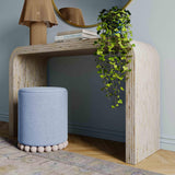 TOV Opus Cream Capiz Shell Console Table