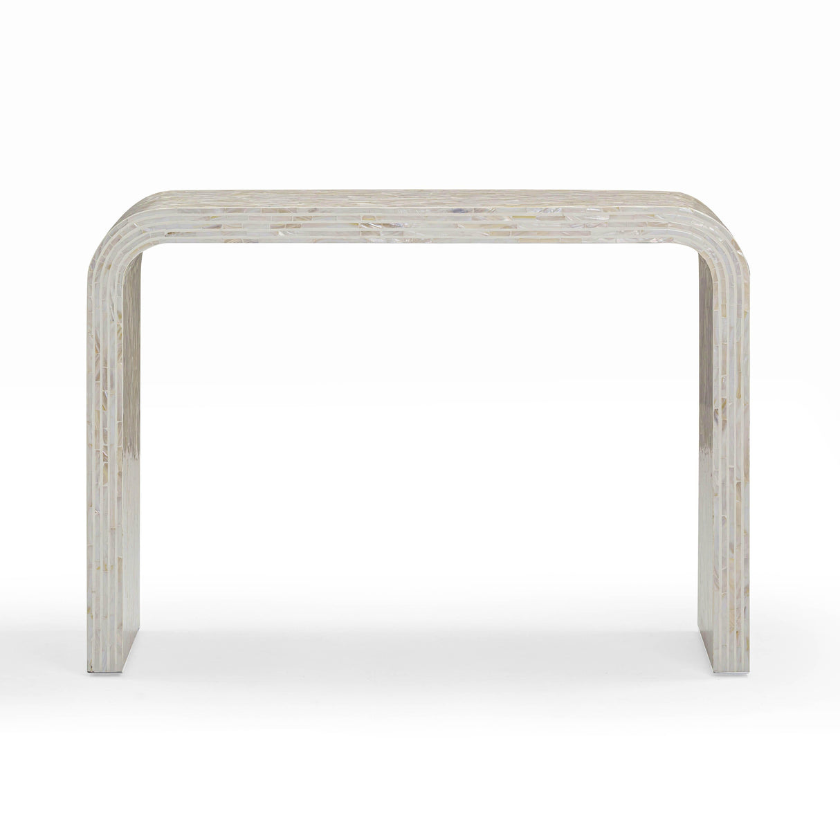 TOV Opus Cream Capiz Shell Console Table