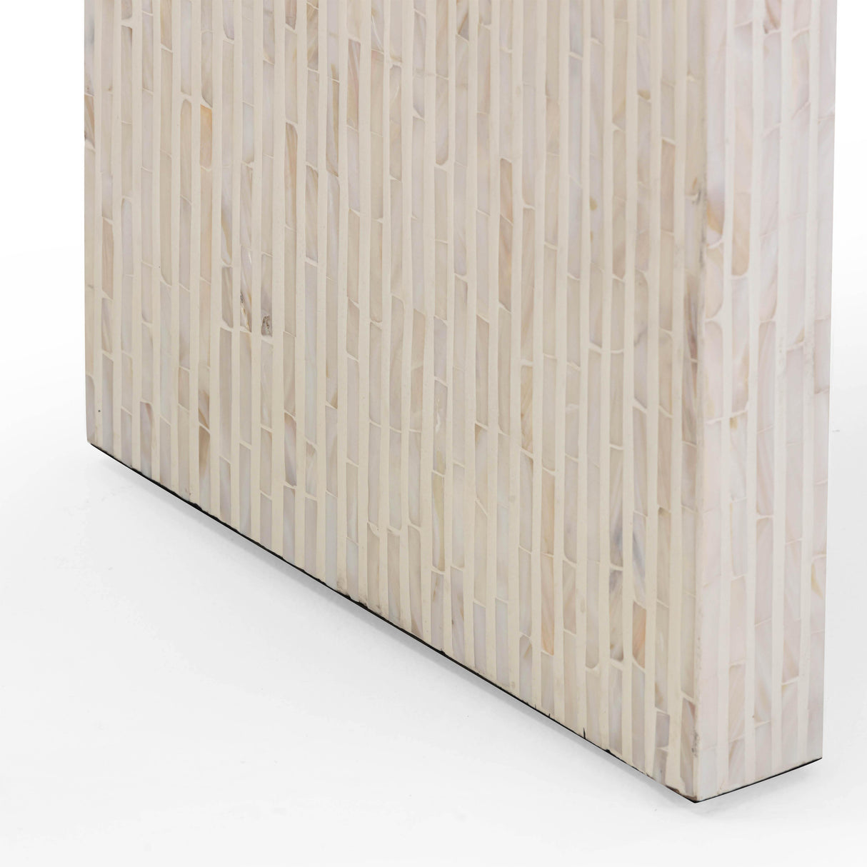 TOV Opus Cream Capiz Shell Console Table