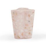 TOV Slab Sunset Pink Terrazzo Indoor/Outdoor Side Table