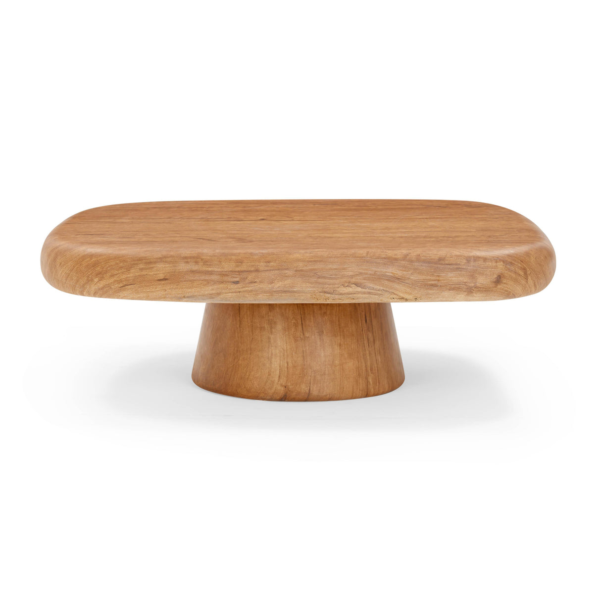 TOV Darial Wood Grain Pattern Indoor/Outdoor Coffee Table