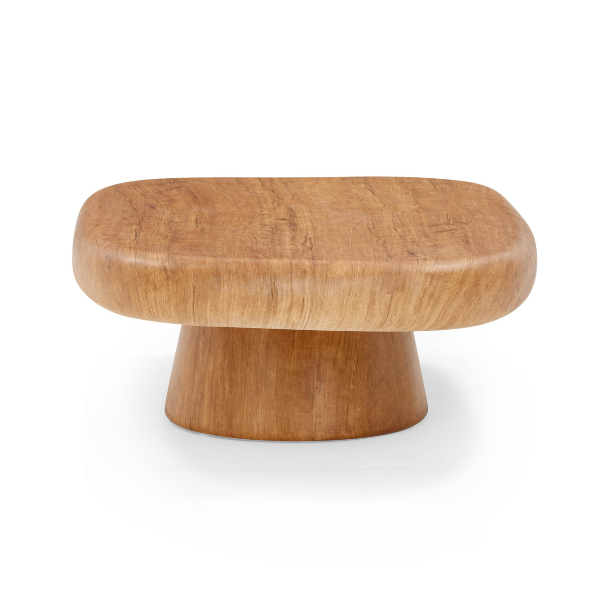 TOV Darial Wood Grain Pattern Indoor/Outdoor Coffee Table