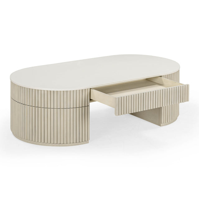 TOV Bella Cream Large Storage Coffee Table