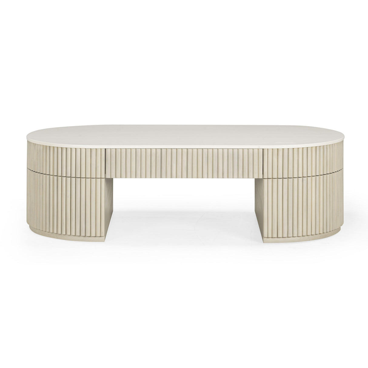 TOV Bella Cream Large Storage Coffee Table