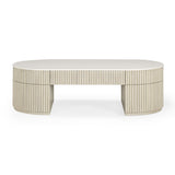 TOV Bella Cream Large Storage Coffee Table