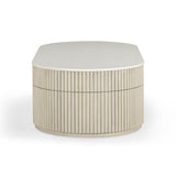 TOV Bella Cream Large Storage Coffee Table