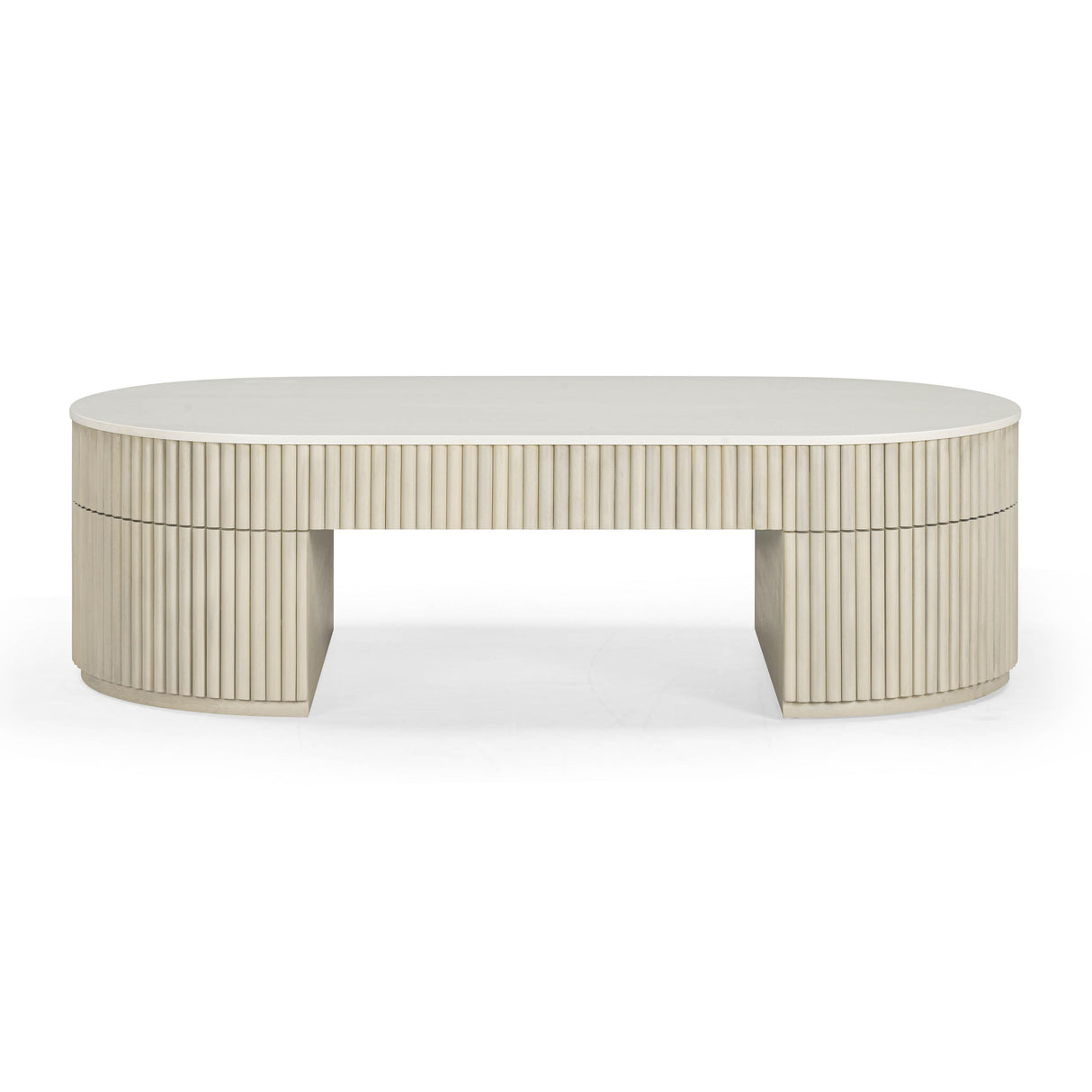 TOV Bella Cream Large Storage Coffee Table