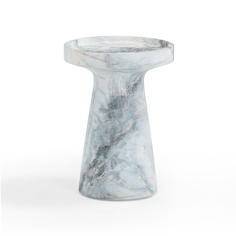 TOV Zara Aegean Marble Indoor / Outdoor Side Table