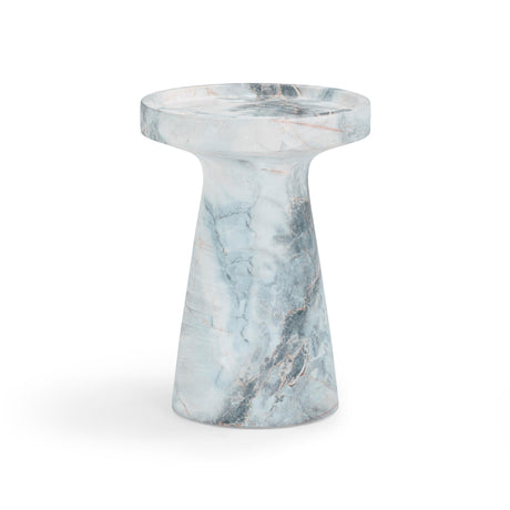 TOV Zara Aegean Marble Indoor / Outdoor Side Table