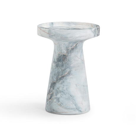 TOV Zara Aegean Marble Indoor / Outdoor Side Table