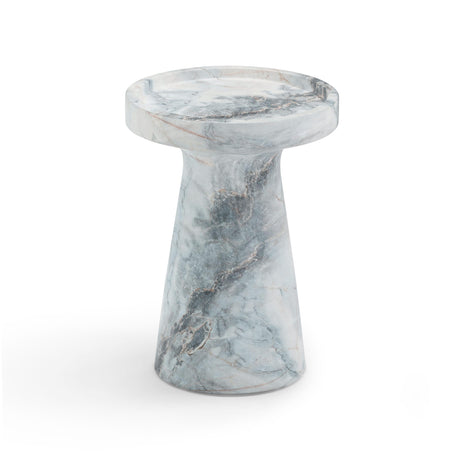 TOV Zara Aegean Marble Indoor / Outdoor Side Table