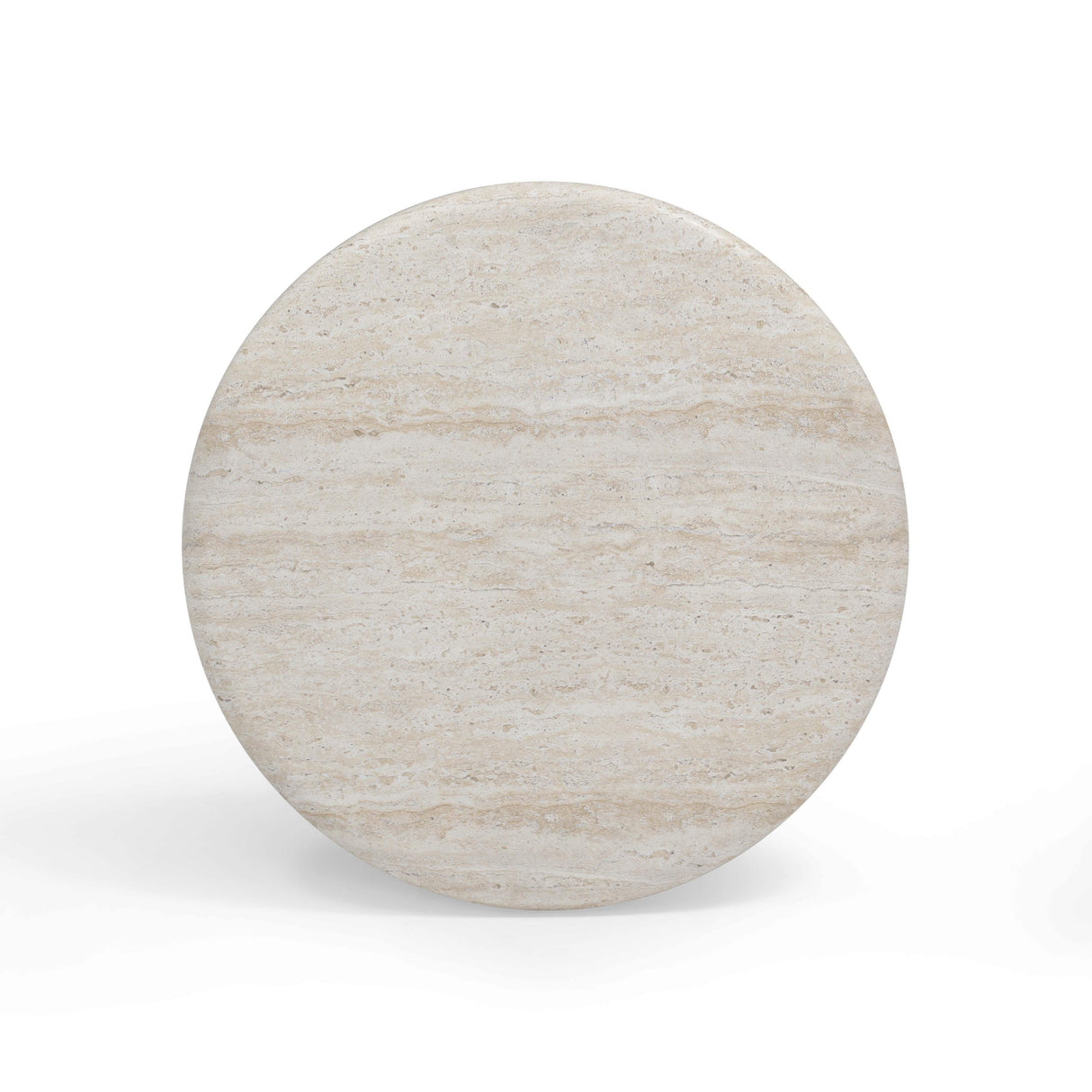 TOV Cynthia Travertine Concrete Indoor / Outdoor Side Table
