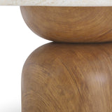 TOV Cynthia Travertine Concrete Indoor / Outdoor Coffee Table