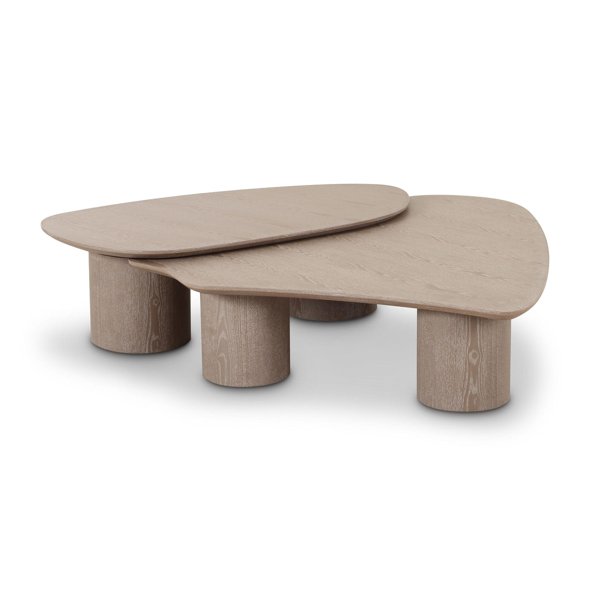 TOV Rhema Washed Ash Nesting Coffee Table Set