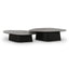 TOV Roche Black Ash Nesting Coffee Table Set