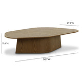 TOV Roche Brown Ash Nesting Coffee Table Set