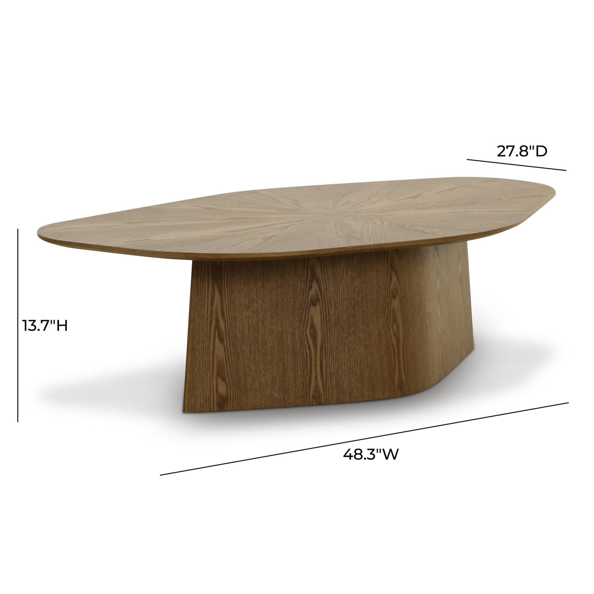TOV Roche Brown Ash Nesting Coffee Table Set
